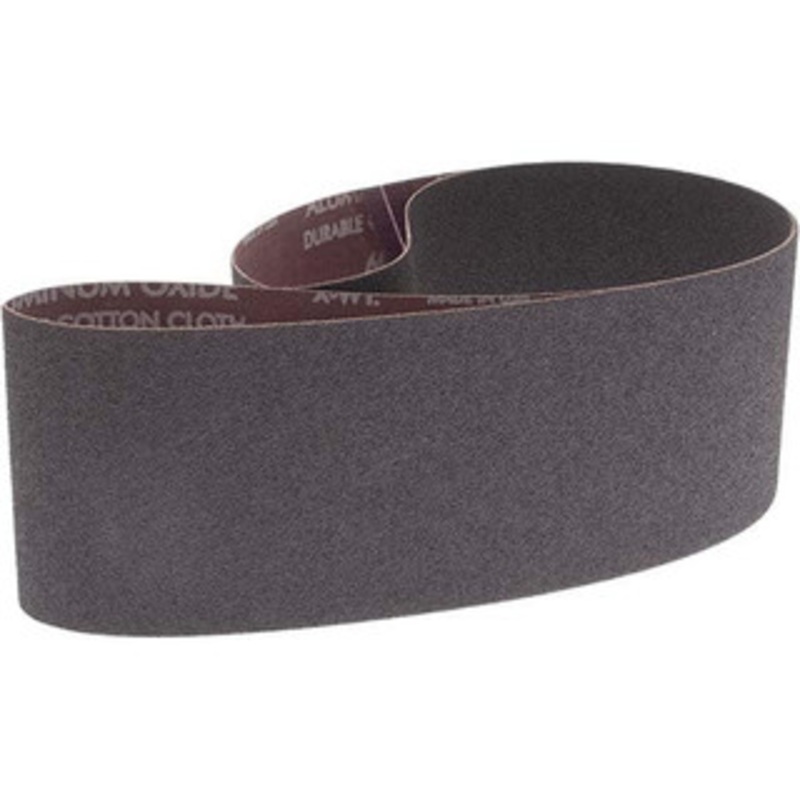 Norton 4 Wide x 54 OAL, 60 Grit, Aluminum Oxide Abrasive Belt Aluminum Oxide, Medium, Coated, X Weighted Cloth Backing, Series R228 78072722170 – 05818067