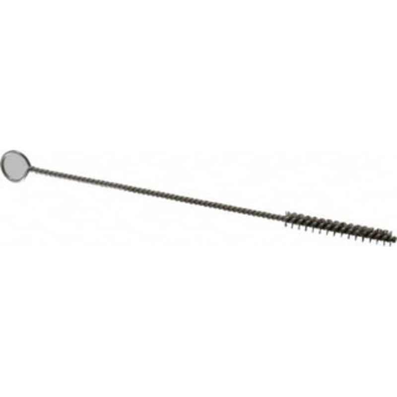 PRO-SOURCE 1 Long x 5/32 Diam Stainless Steel Twisted Wire Bristle Brush Single Spiral, 4 OAL, 0.003 Wire Diam, 0.062 Shank Diam 05159 – 03715802