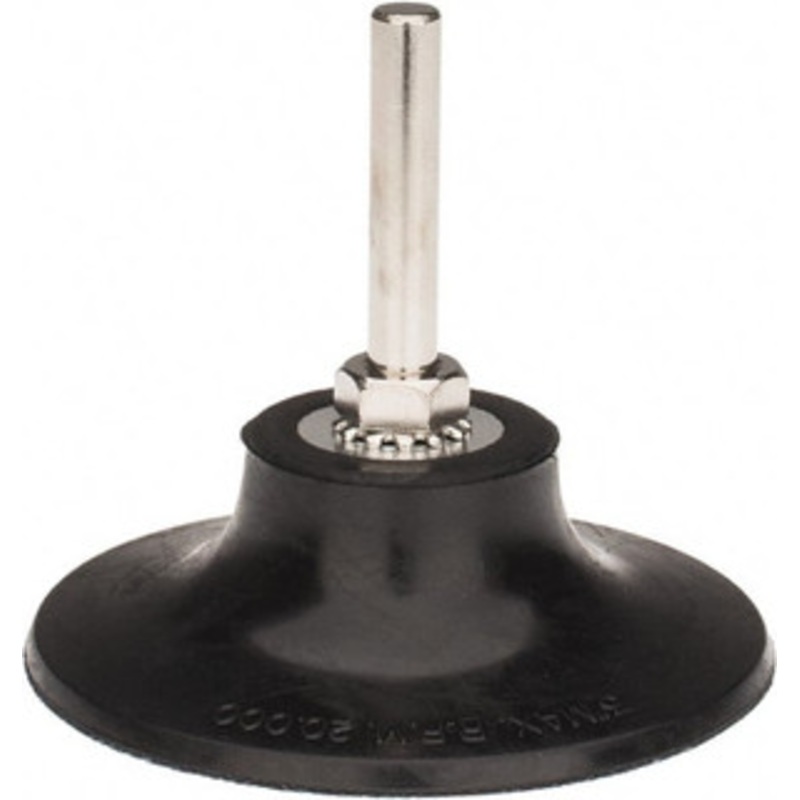 Tru-Maxx 3 Diam Quick-Change Type R Disc Backing Pad 1/4 Shank Diam, Soft Density, 20,000 RPM, Quick-Lok Compatible RR304S – 68135524