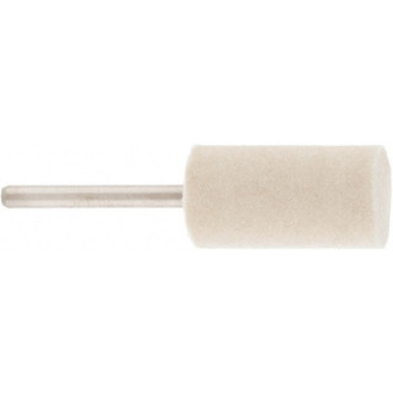 Value Collection 1/2 Diam 1/8 Shank Diam Hard Density Cylinder Shaped Mounted Bob 1 Head Length, 2 Shank Length, Wool Felt 516121 – 91068155