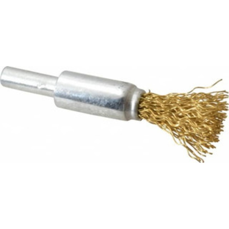 Value Collection 1/2 Diam Brass End Brush 7/8 Trim Length, 1/4 Shank Diam, 20,000 Max RPM 0401206335 – 74038225