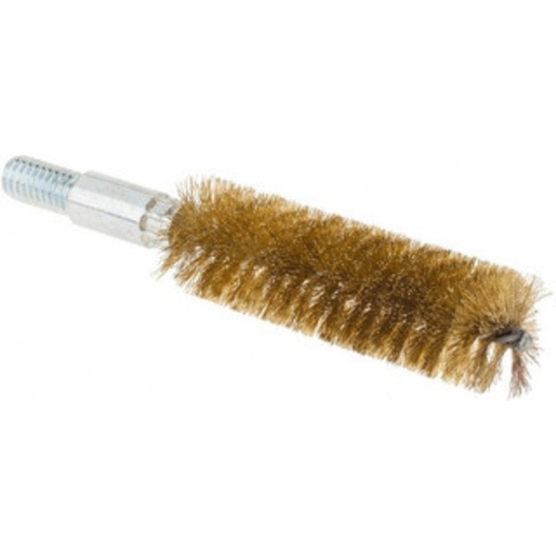 Value Collection 3/4 Diam Helical Brass Tube Brush Double Spiral, 0.012 Filament Diam, 2-23/64 Brush Length, 4 OAL, 5/16-18 Male Shank 83100061 – 05744974