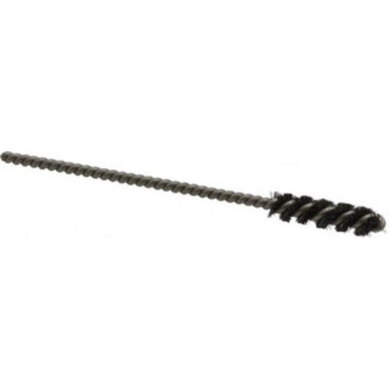 Weiler Abrasives 1/4 Diam Helical Steel Tube Brush 0.004 Filament Diam, 1 Brush Length, 3-1/2 OAL, 1/8 Diam Stainless Steel Shank 21072 – 75850453