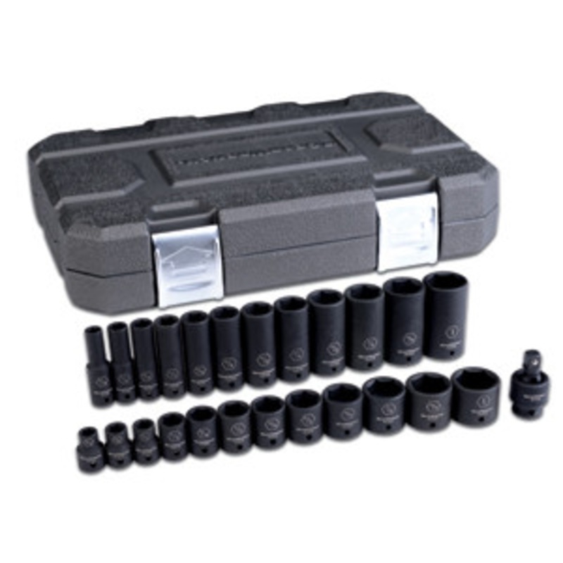 GEARWRENCH 25 Pc 3/8 Drive 6 Point SAE Standard and Deep Impact – KD84919N