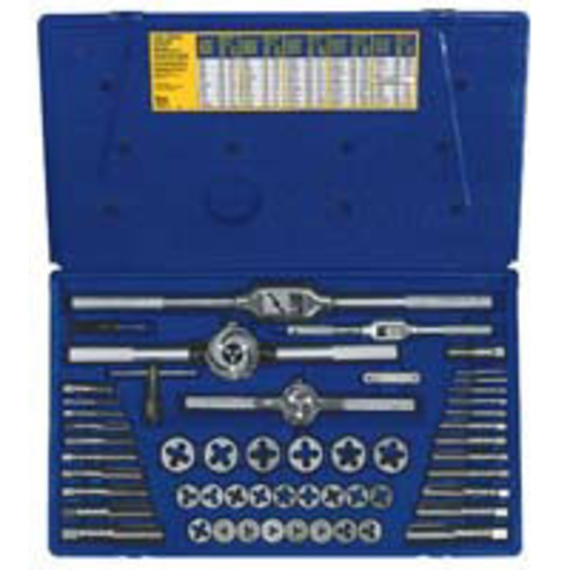 IRWIN 53 Piece Set Tap & Die SAE Only – HA24640