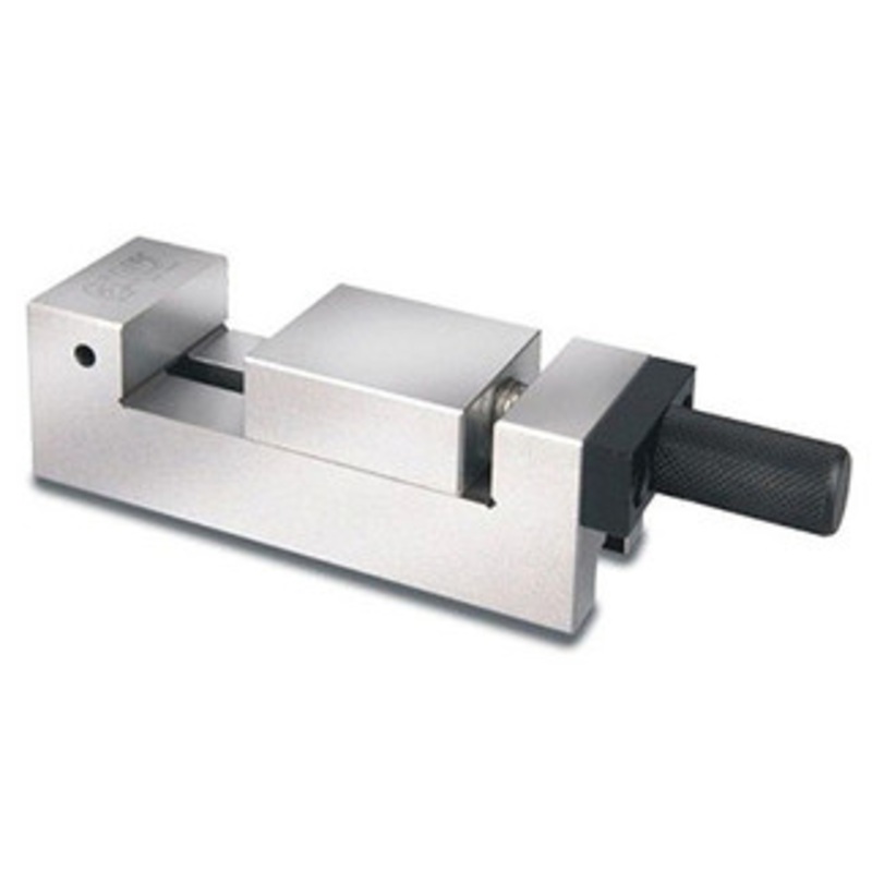 Precise Pro-Series 35mm Jaw Width Stainless Steel Vise With Handle – 3901-2755