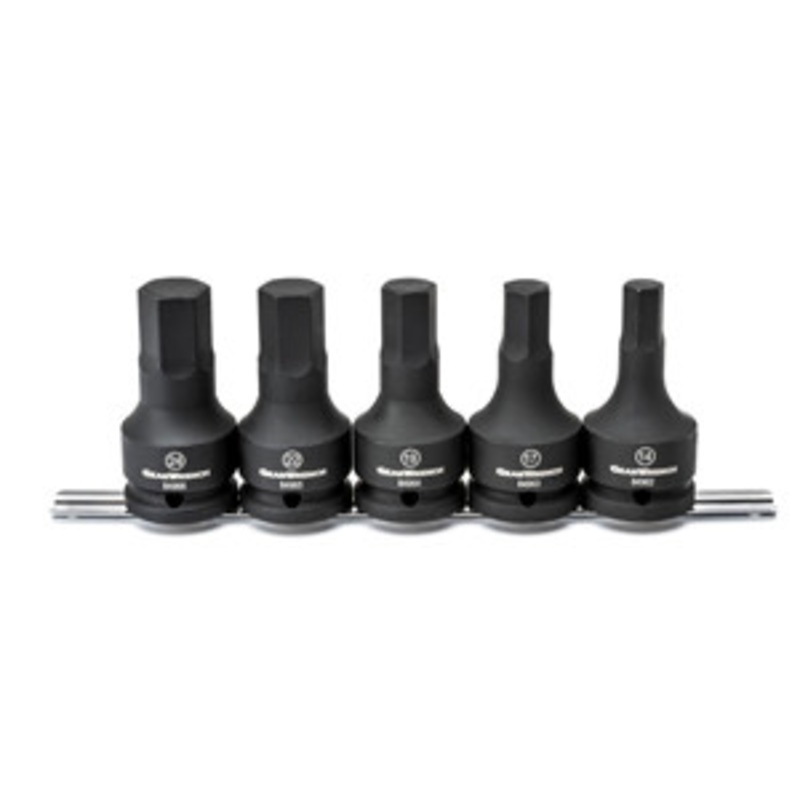 GEARWRENCH 5 Pc. 3/4 Drive Metric Hex Impact Bit Socket Set – KD84968