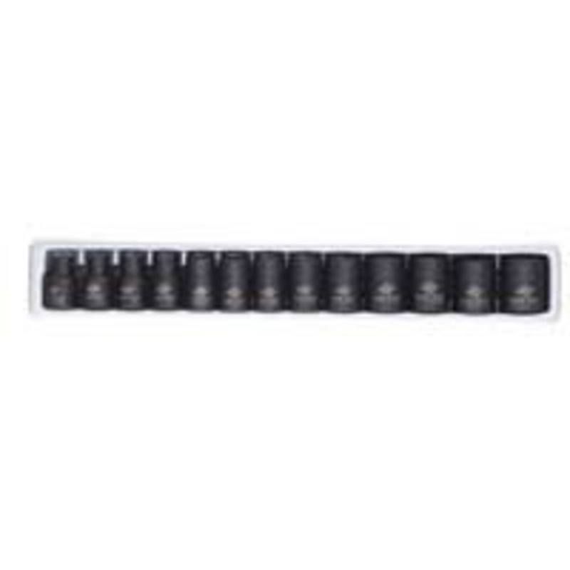 Sunex 13 Piece 3/8 Drive Standard Impact Socket Set 7mm-19mm – SU3358