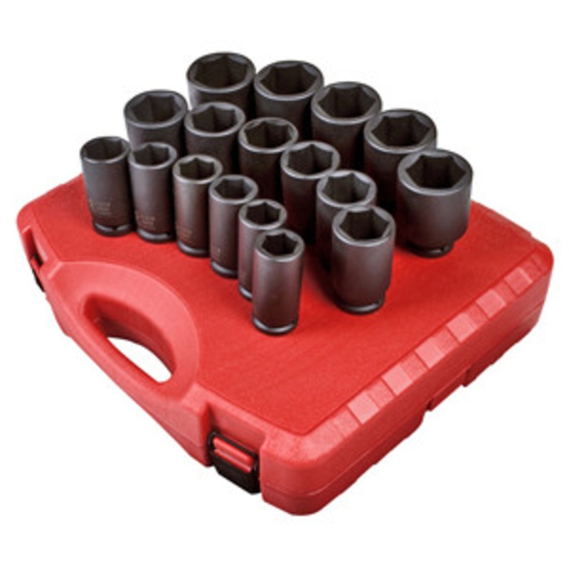 Sunex 17 Piece 3/4 Drive SAE Deep Impact Socket Set – SU4685
