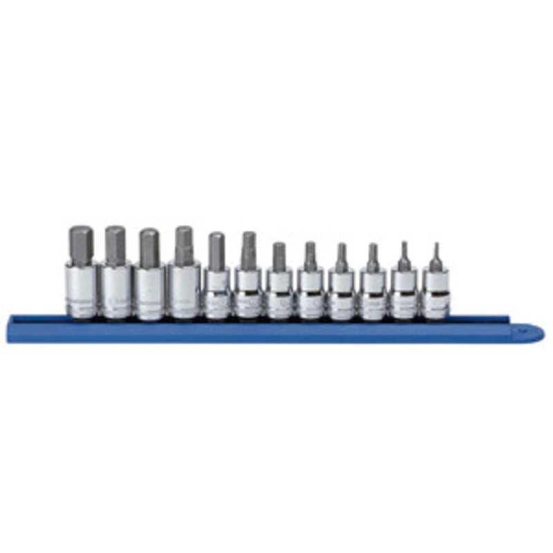 GEARWRENCH 12 Piece 3/8 Drive Metric Hex Bit Set – KD80580