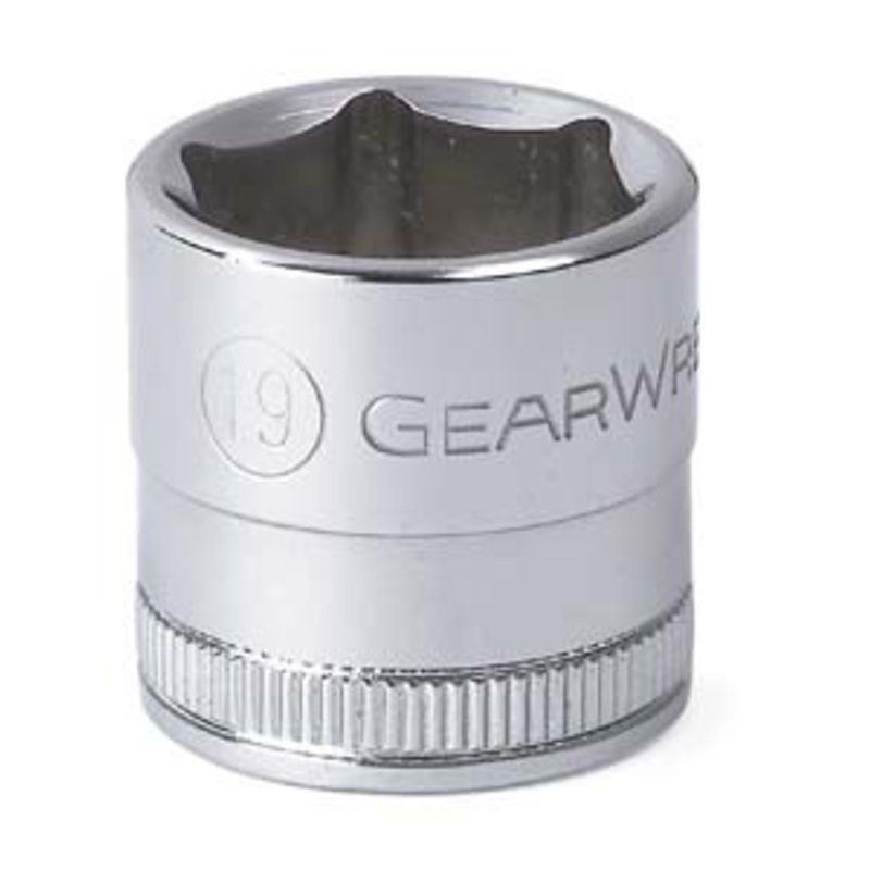 GEARWRENCH 3/8 Drive 19mm 6 Point Standard Metric Socket – KD80387