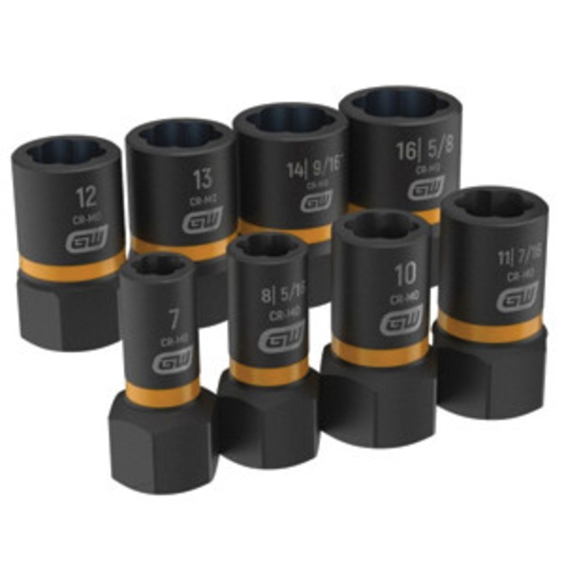 GEARWRENCH 8 Piece Bolt Biter Extraction Skt. Set – KD84782