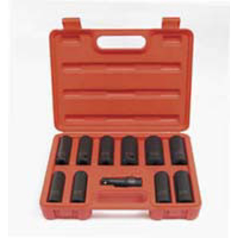 Sunex 11PC 1/2 DR SAE/mm EXTWL DP SET 3/4×1-1/16 17-23mm – SU2611