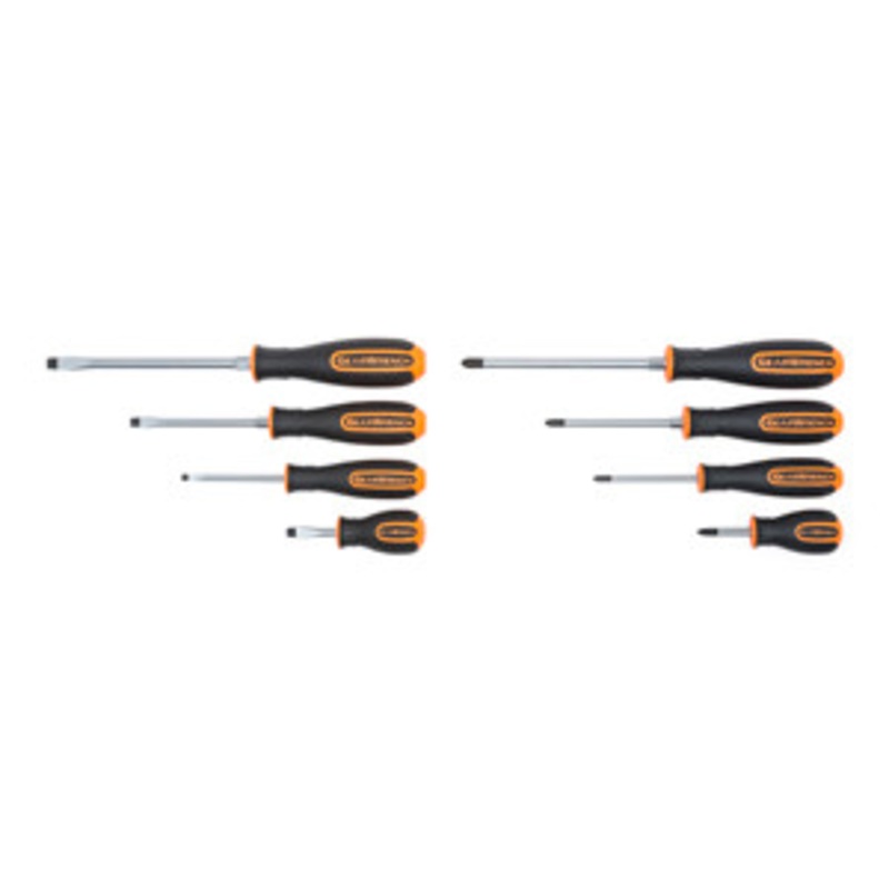 GEARWRENCH 8 Piece Orange & Black Screwdriver Set – KD82682