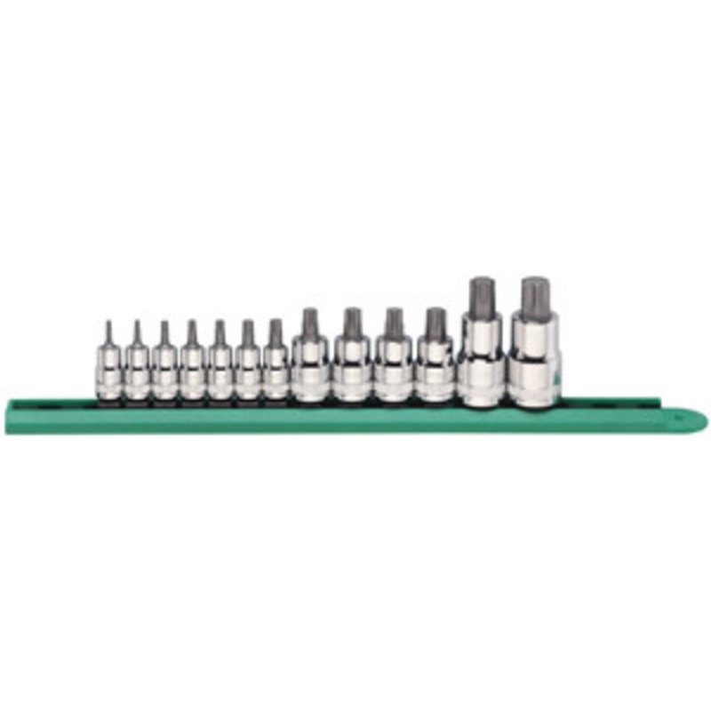 GEARWRENCH 13-Pc 1/4 3/8 1/2 Drive Stubby Torx Bit Socket Set – KD80898
