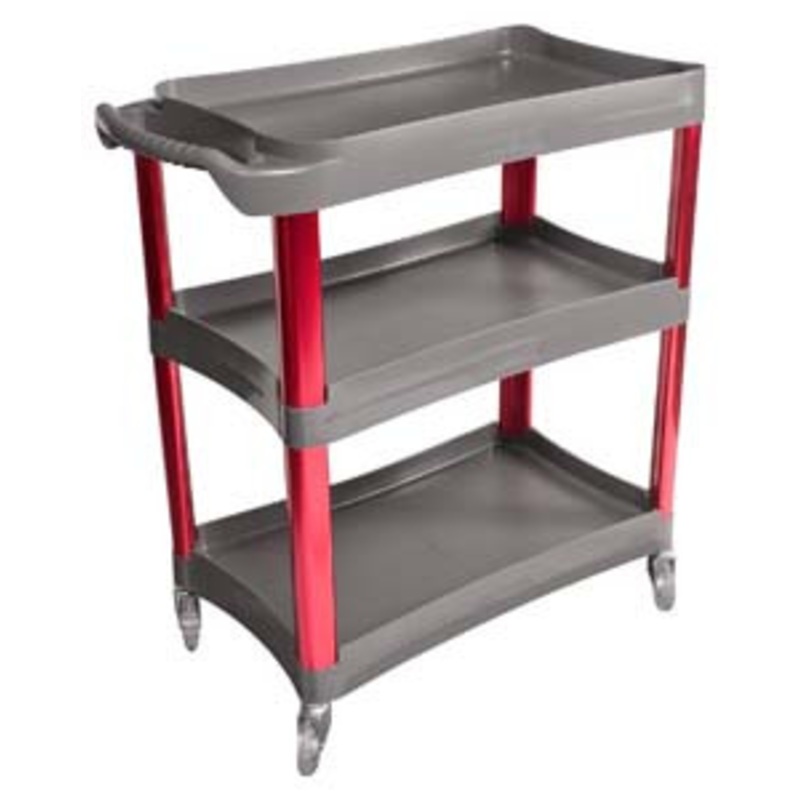 Sunex 3 Shelf Service Cart with Anodized Legs – SU8033
