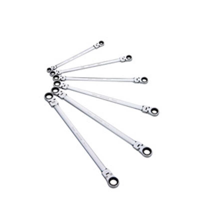 Sunex 6 PIECE EXTRA LONG FLEX HEAD RATCHETING WRENCH SET – SU9923M