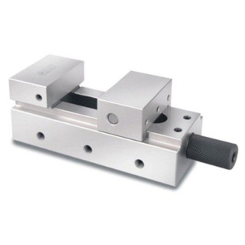 Precise Pro-Series 40mm Jaw Width Stainless Steel Compact Vise With Handle – 3901-2750