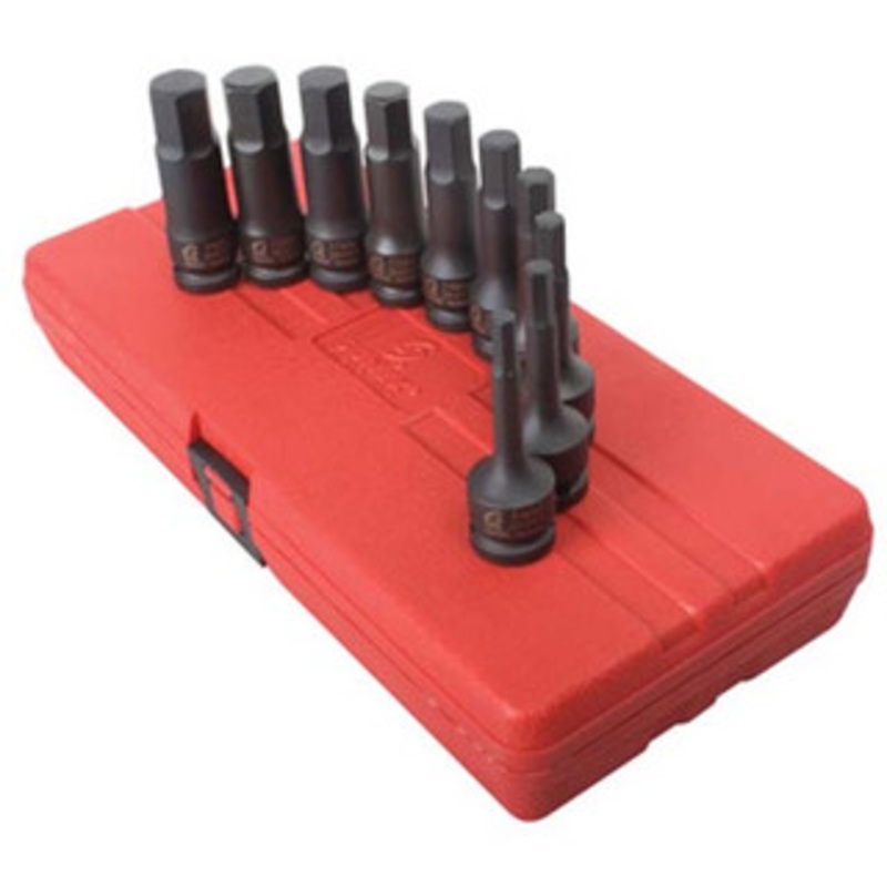 Sunex 10 Piece 1/2 Metric Drive Impact Hex Driver Master Set – SU2639
