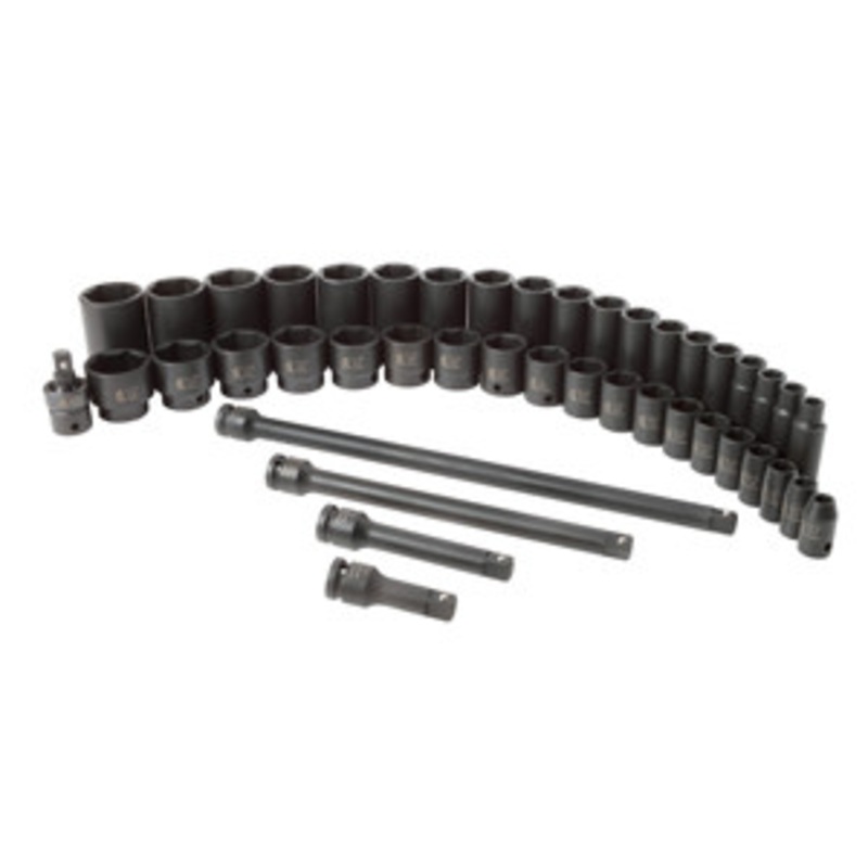 Sunex 43 Pc 1/2 Dr. SAE Master Impact Socket Set – SU2568
