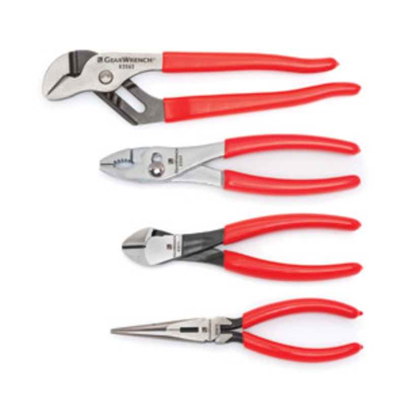 GEARWRENCH 4-Pc Assorted Plier Set Dip Handle – KD82114