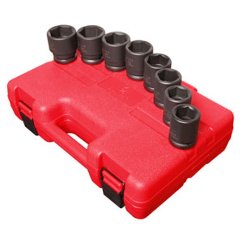 Sunex 8 Piece SAE Impact Socket Set 1×1-1/2 Standard Depth – SU4680