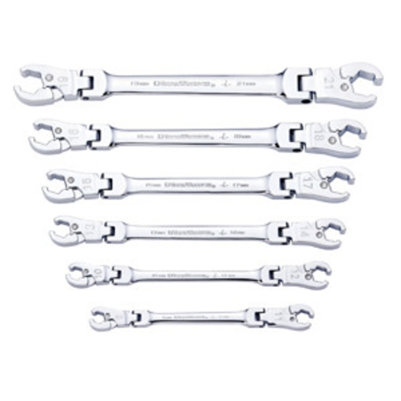GEARWRENCH 6 Piece Metric Flex Flarenut Wrench – KD89101D