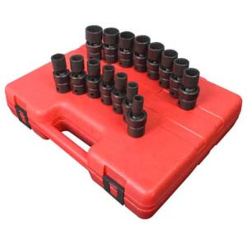 Sunex 1/2 Drive 12 Point Metric Universal Impact Socket Set – SU2855