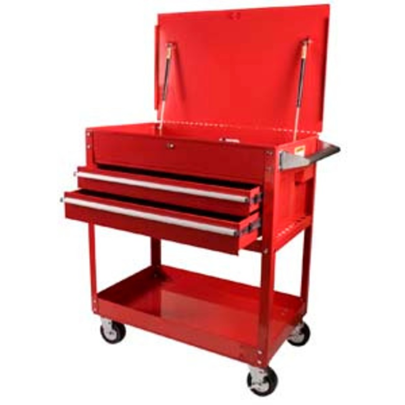 Sunex Red 2 Drawer Heavy Duty Service Cart-Ships Truck Only – SU8050