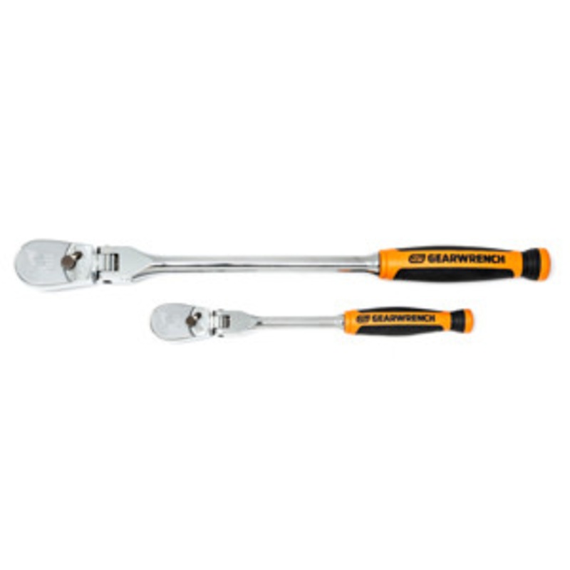GEARWRENCH 2 Pc 1/4 3/8 90T Cushion Grip Flex Head Ratchet Set – KD81204T