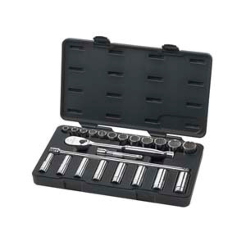 GEARWRENCH 23 pc. 1/2 Drive SAE Socket Set – KD80707