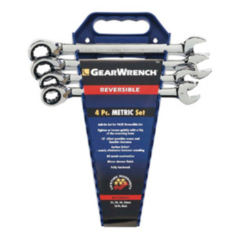GEARWRENCH 4 Piece Reversible Ratcheting Wrench Completer Set Metric – KD9601