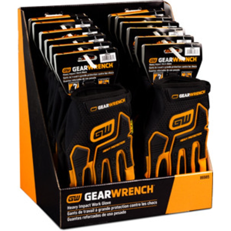 GEARWRENCH GW Designer Impact Glove Display Pack (12) – KD86985