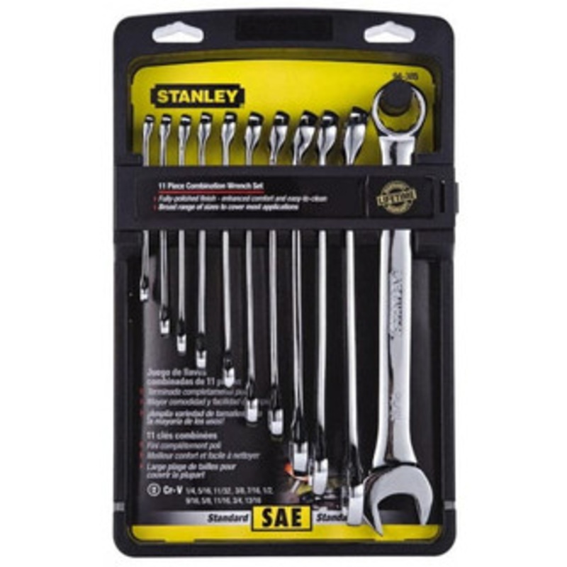 Stanley 11 pc. Combination Wrench Set 94-385W, 1/4 to 13/16 – 93-451-3
