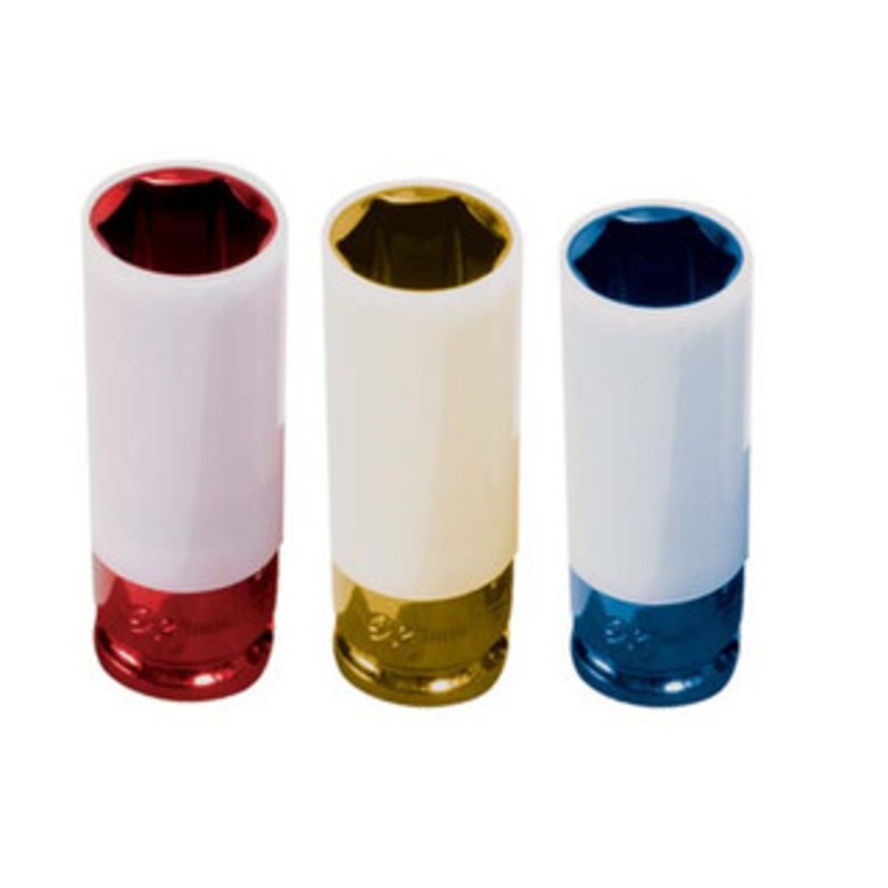 Sunex 1/2 Drive Metric Thin Wall Wheel Protection Impact Socket Set 3-Piece  2842 – SU2842