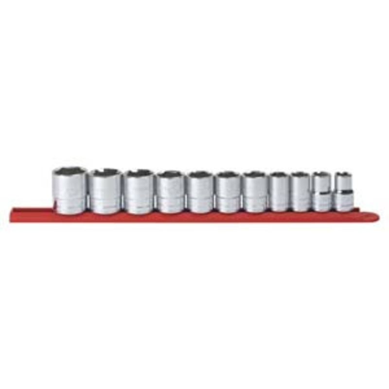 GEARWRENCH 11 Pc. 1/2 Dr. 6 Pt. SAE Standard Socket Set – KD80703