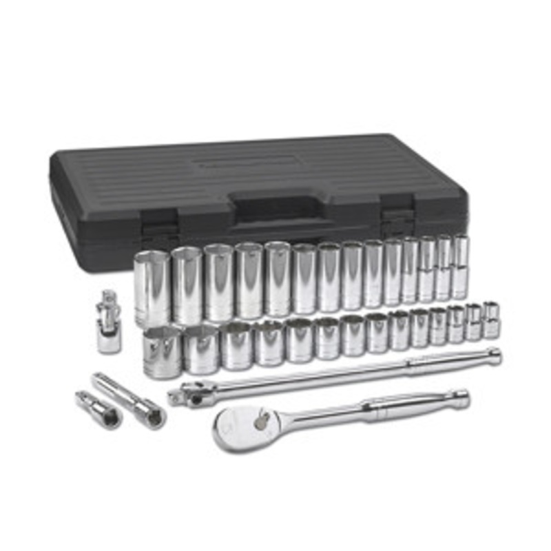 GEARWRENCH 33 PC SAE 1/2DR 6PT STD & DP Socket Set – KD80715