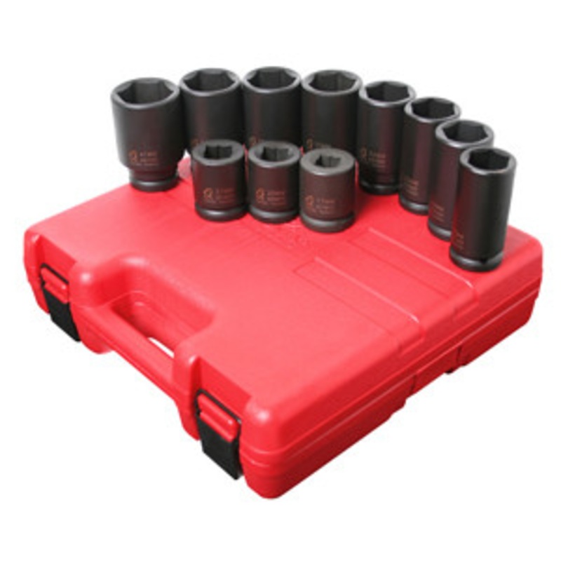 Sunex 11 Piece 3/4 Dr Metric Deep Truck Socket Set 17-41mm – SU4011M
