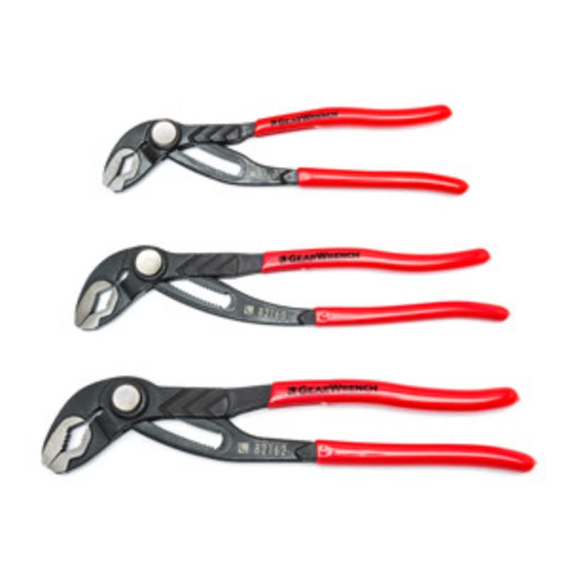GEARWRENCH 3 Piece Push Button Tongue & Groove Plier Set – KD82118
