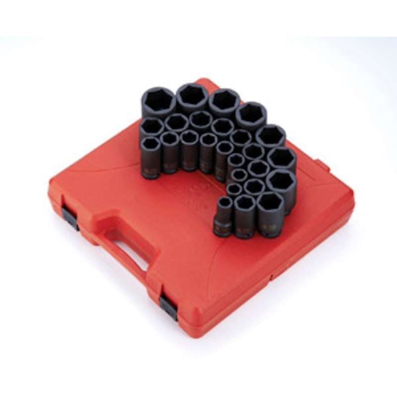 Sunex 26 Piece 3/4 Drive Metric Deep Impact Socket Set – SU4693