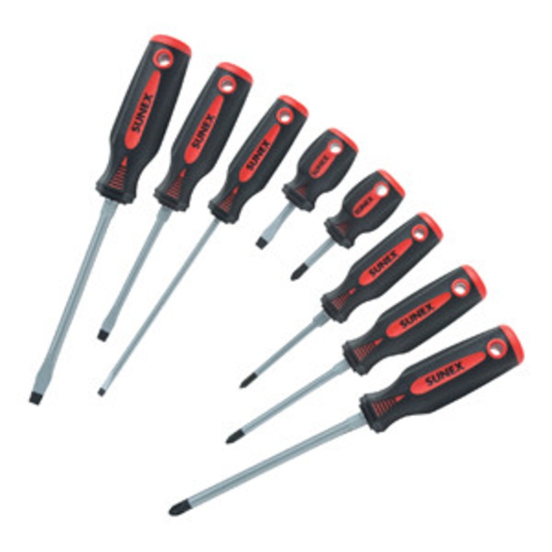 Sunex 8 Piece Screwdriver Set – SU118SS