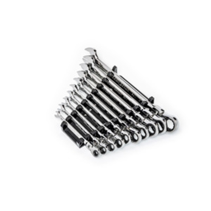 GEARWRENCH 10 Pc 90T SAE Flex Combo Ratcheting Wrench Set – KD86758