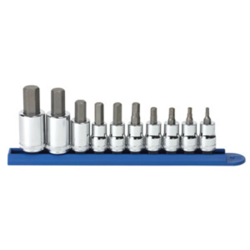 GEARWRENCH 10 Piece 3/8 and 1/2 Drive Metric Hex Bit Socket Set – KD80578