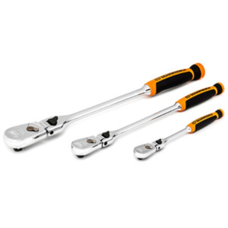 GEARWRENCH 3 Pc 1/4 3/8 1/2 Drive 90 Tooth Cushion Grip Locking – KD81298T