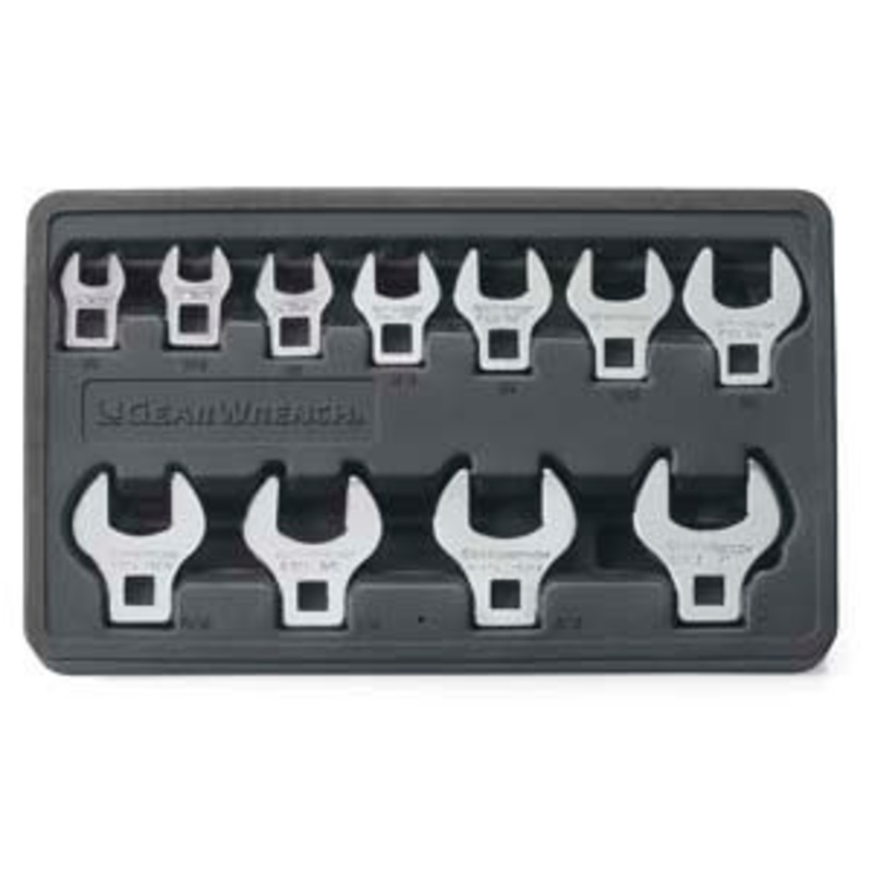 GEARWRENCH 11 Piece SAE Crowfoot Wrench Set – KD81908