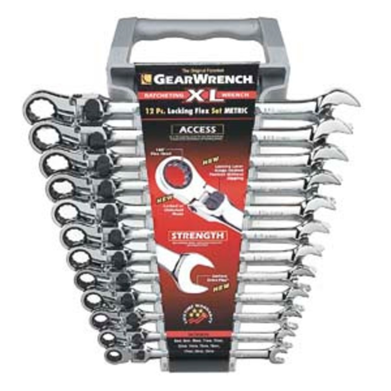 GEARWRENCH 12 Piece Metric XL Locking Flex Set (8mm thru 19mm) – KD85698