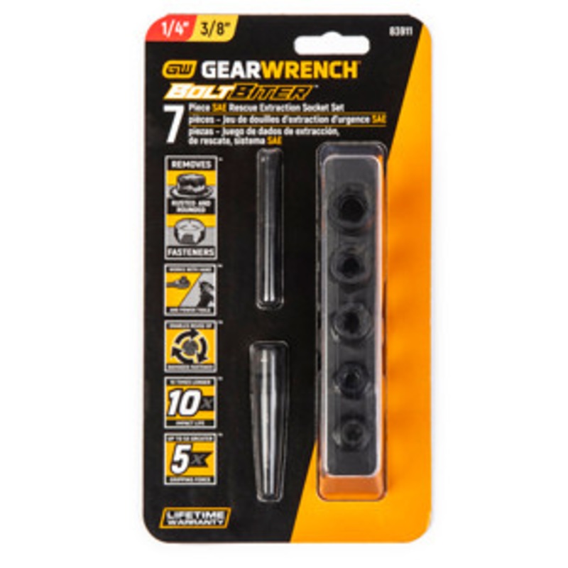 GEARWRENCH 7 Piece SAE Bolt Biter Set – KD83911