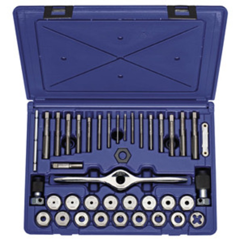 IRWIN 40-Piece Machine Screw & SAE Self Alignment Tap and Die Set – HA1841346