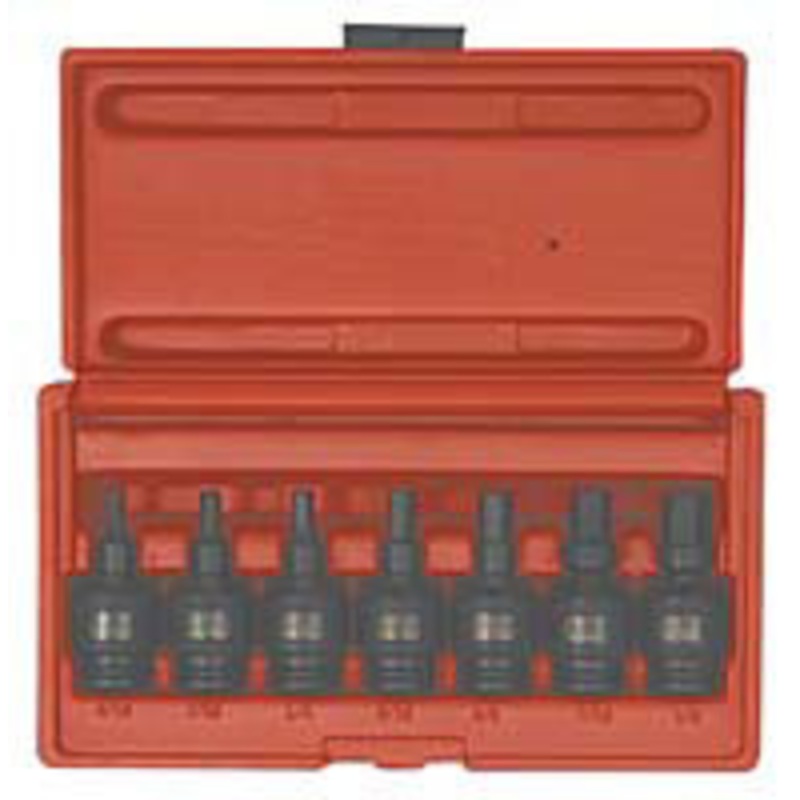 Sunex 7 Piece 3/8 Drive Flex Impact Hex Socket Set 3/16-1/2 – SU3658