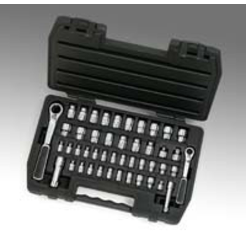 GEARWRENCH 46 Pc Pass Thru Ratchet 1/4 & 3/8 Dr Vortex Socket Set – KD8946